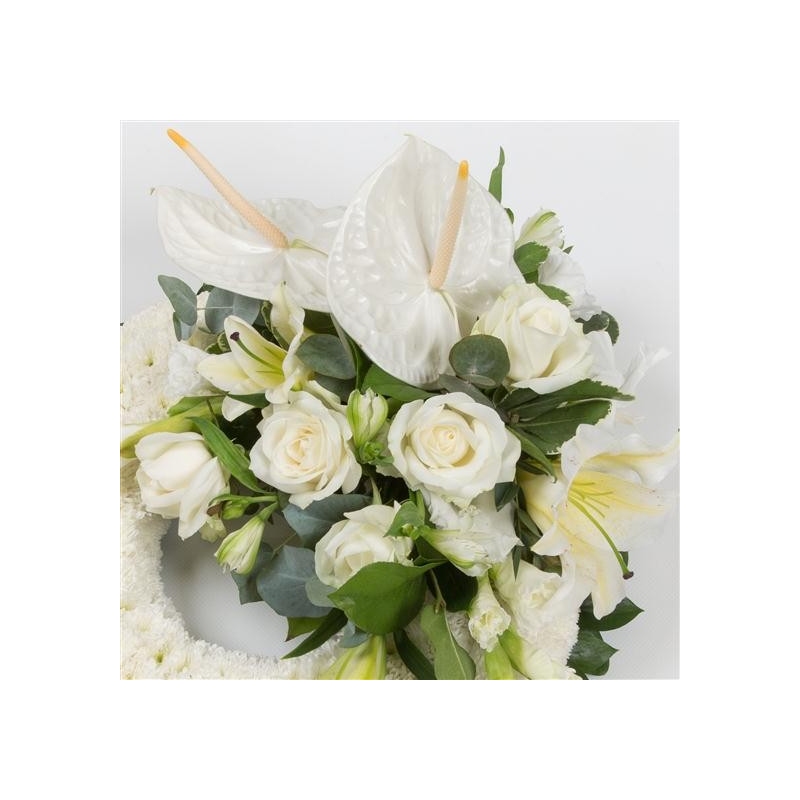 Massed Wreath - same day or named day delivery - Rushes Florist
