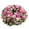 Pink Wreath - same day or named day delivery - Rushes Florist
