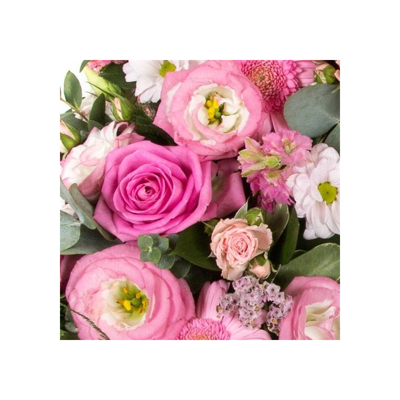 Pink Wreath - same day or named day delivery - Rushes Florist