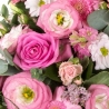 Pink Wreath - same day or named day delivery - Rushes Florist