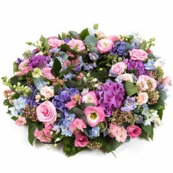 Summer Wreath - same day or named day delivery - Rushes Florist