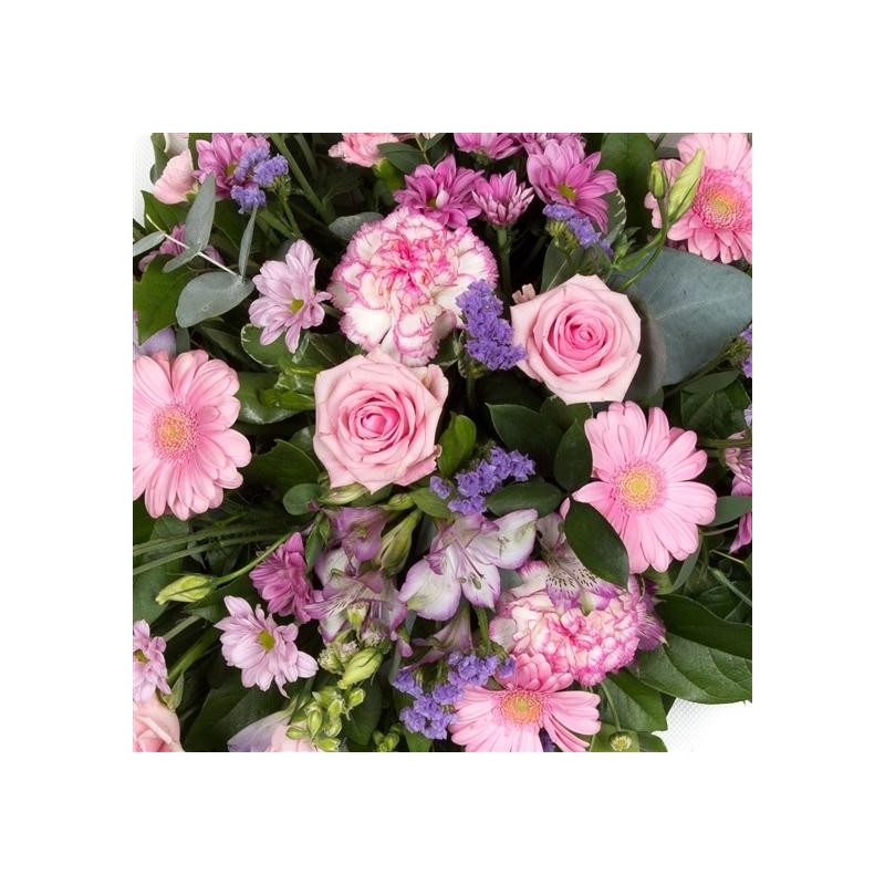 Lilac and Pink Single Ended Spray - same day or named day delivery - Rushes Florist