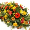 Orange and Gold Spray - same day or named day delivery - Rushes Florist