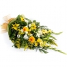 Gold and White Sheaf - same day or named day delivery - Rushes Florist