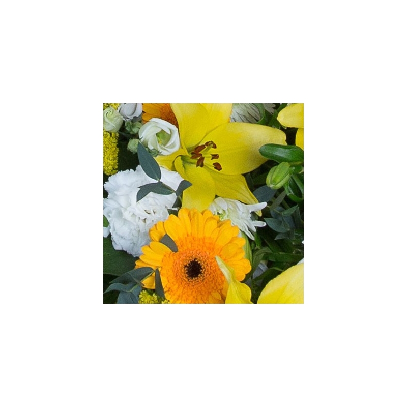 Gold and White Sheaf - same day or named day delivery - Rushes Florist