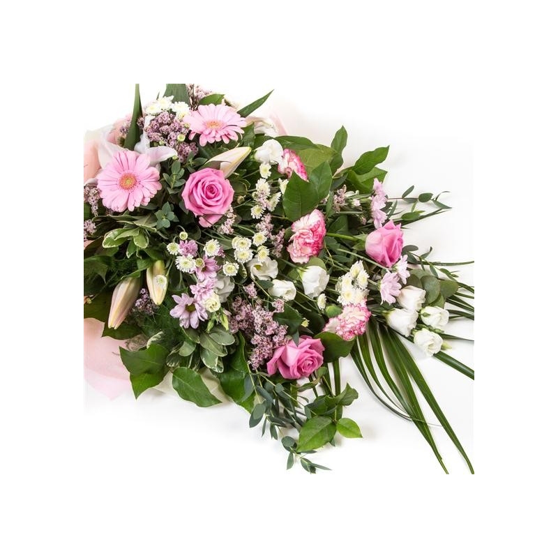 Pink and White Sheaf - same day or named day delivery - Rushes Florist