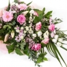 Pink and White Sheaf - same day or named day delivery - Rushes Florist