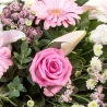 Pink and White Sheaf - same day or named day delivery - Rushes Florist