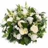 Classical White Posy - same day or named day delivery - Rushes Florist