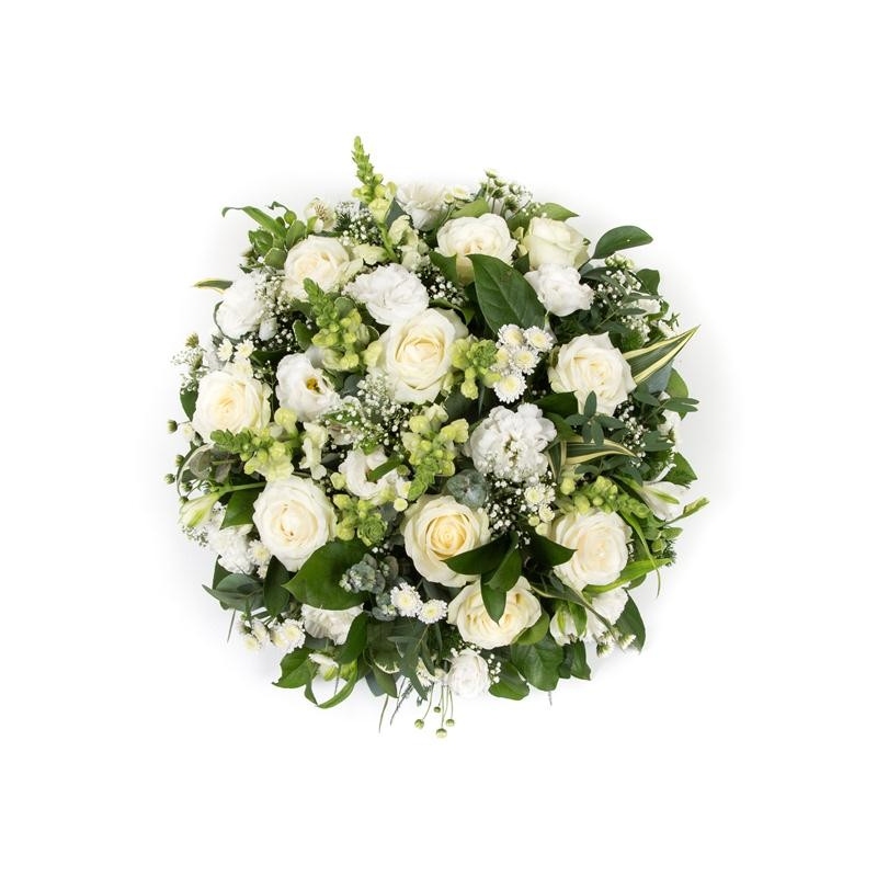 Classical White Posy - same day or named day delivery - Rushes Florist