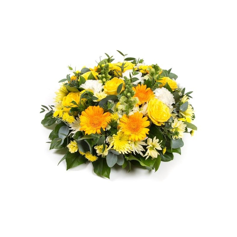 Gold and White Posy - same day or named day delivery - Rushes Florist