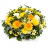 Gold and White Posy - same day or named day delivery - Rushes Florist