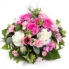 Pink and Cream Posy - same day or named day delivery - Rushes Florist