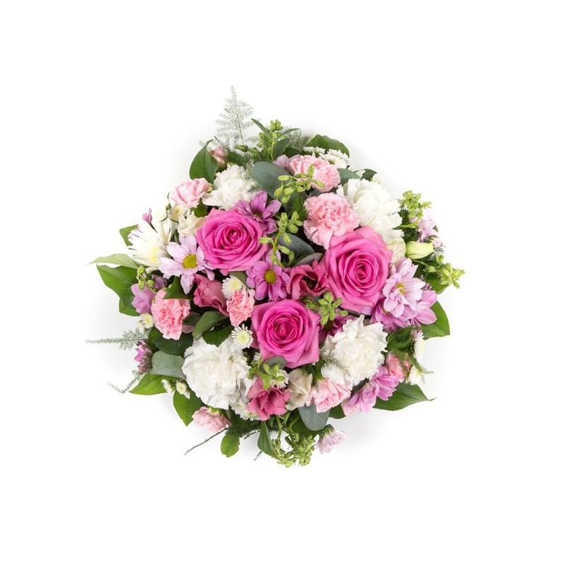Pink and Cream Posy - same day or named day delivery - Rushes Florist