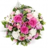 Pink and Cream Posy - same day or named day delivery - Rushes Florist
