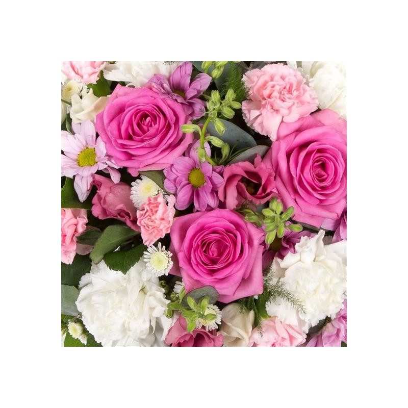 Pink and Cream Posy - same day or named day delivery - Rushes Florist