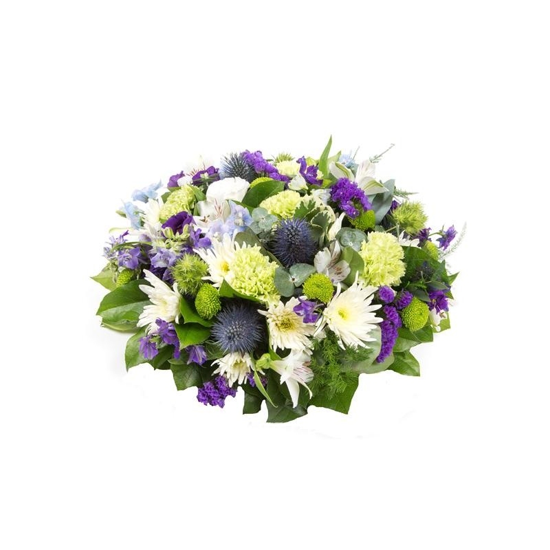 Lime and White Posy - same day or named day delivery - Rushes Florist