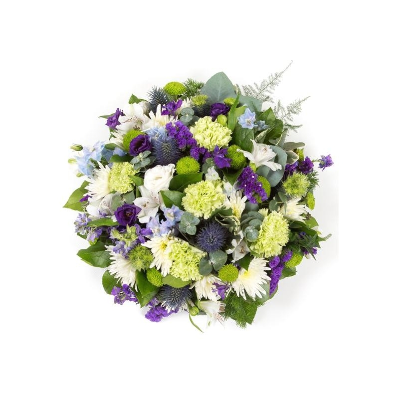 Lime and White Posy - same day or named day delivery - Rushes Florist