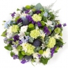 Lime and White Posy - same day or named day delivery - Rushes Florist
