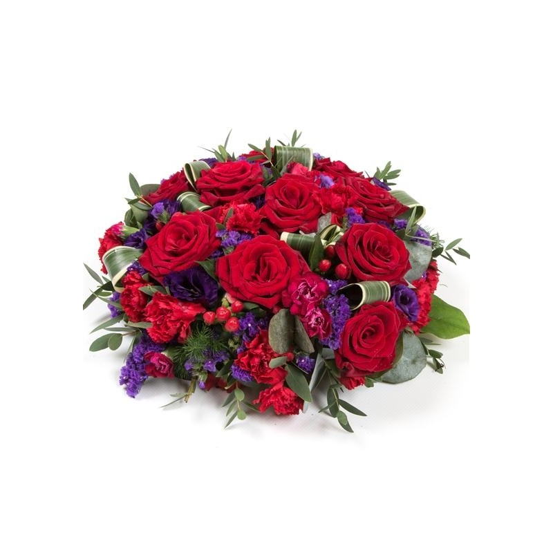 Red Rose and Purple Posy - same day or named day delivery - Rushes Florist