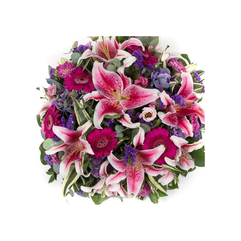 Stargazer Posy Pad - same day or named day delivery - Rushes Florist