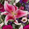 Stargazer Posy Pad - same day or named day delivery - Rushes Florist