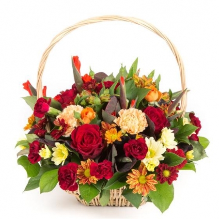 Autumnal Basket - same day or named day delivery - Rushes Florist