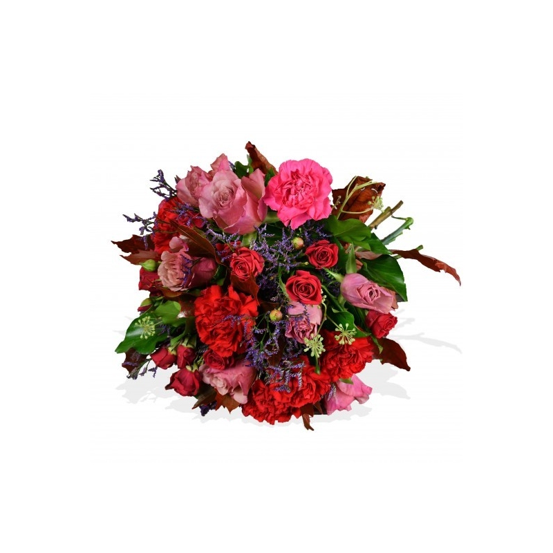Carnation and Roses - same day or named day delivery - Rushes Florist