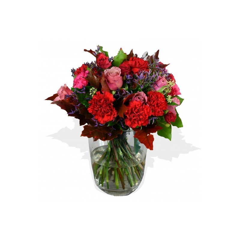 Carnation and Roses - same day or named day delivery - Rushes Florist