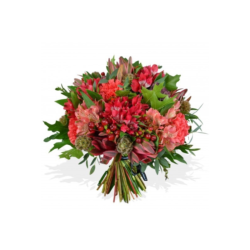 Pinks and Eucalyptus - same day or named day delivery - Rushes Florist