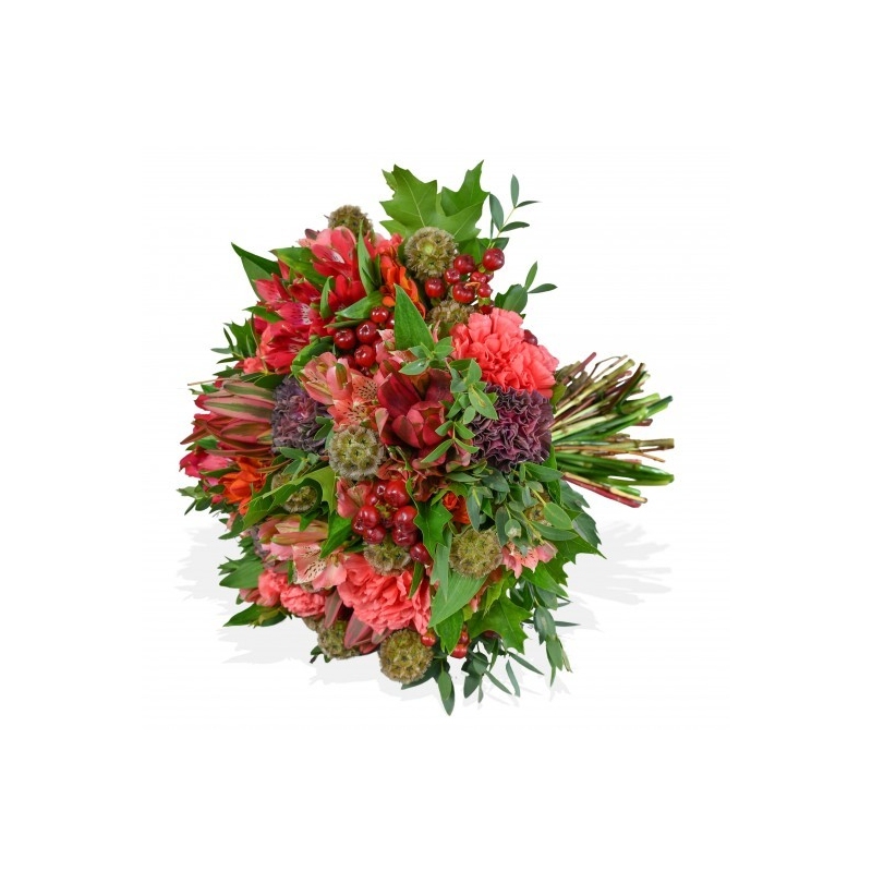 Pinks and Eucalyptus - same day or named day delivery - Rushes Florist