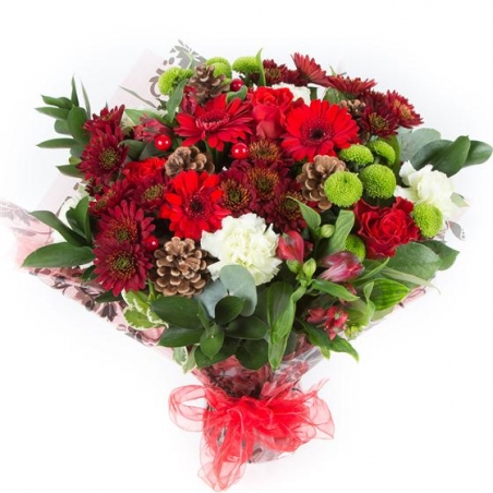 Merry Christmas - same day or named day delivery - Rushes Florist