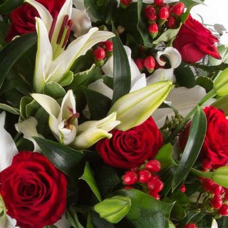 Very Berry Christmas - same day or named day delivery - Rushes Florist