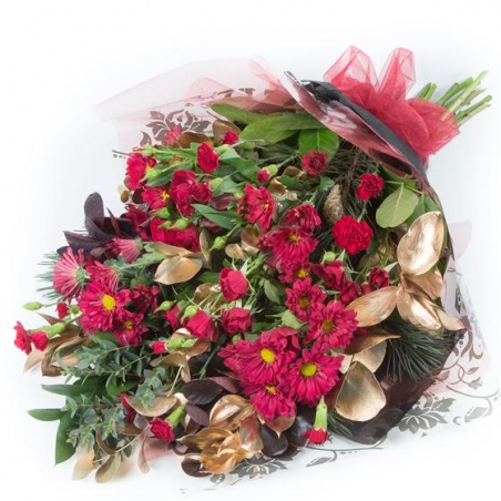 Warm December - same day or named day delivery - Rushes Florist