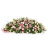 Pink Casket Spray - same day or named day delivery - Rushes Florist