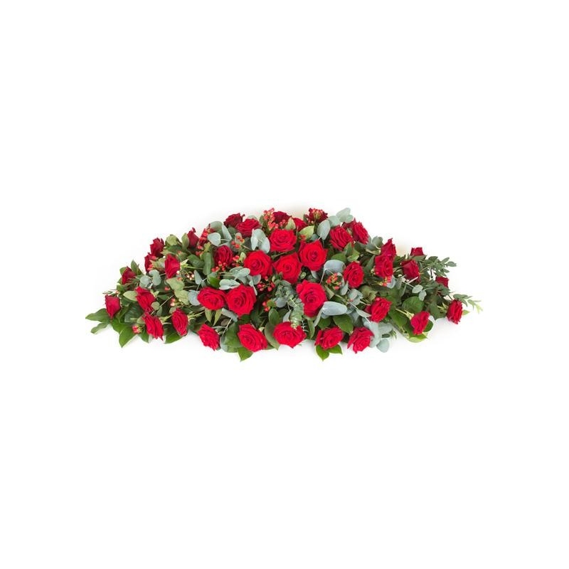 Rose Casket Spray - same day or named day delivery - Rushes Florist