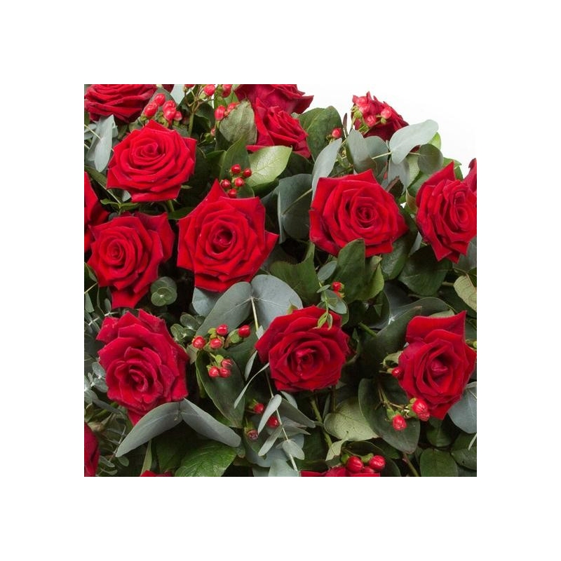 Rose Casket Spray - same day or named day delivery - Rushes Florist