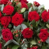 Rose Casket Spray - same day or named day delivery - Rushes Florist
