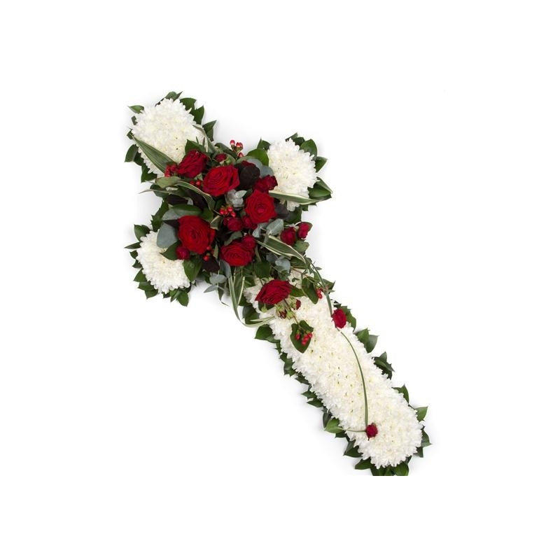 Massed Cross - same day or named day delivery - Rushes Florist