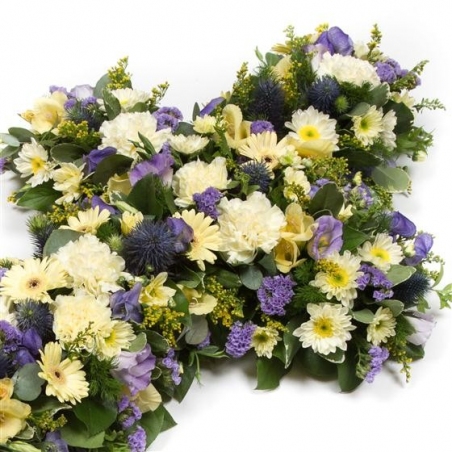 Loose sympathy Cross - same day or named day delivery - Rushes Florist
