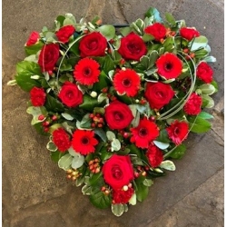 Loose Red Heart - same day or named day delivery - Rushes Florist