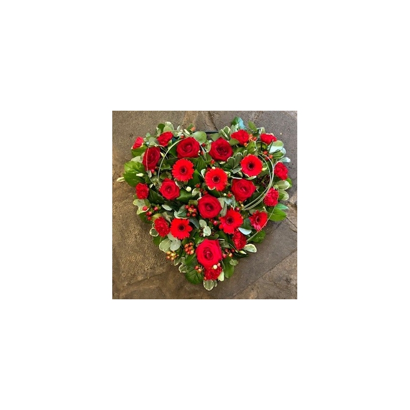 Loose Red Heart - same day or named day delivery - Rushes Florist
