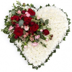 Massed Heart - same day or named day delivery - Rushes Florist