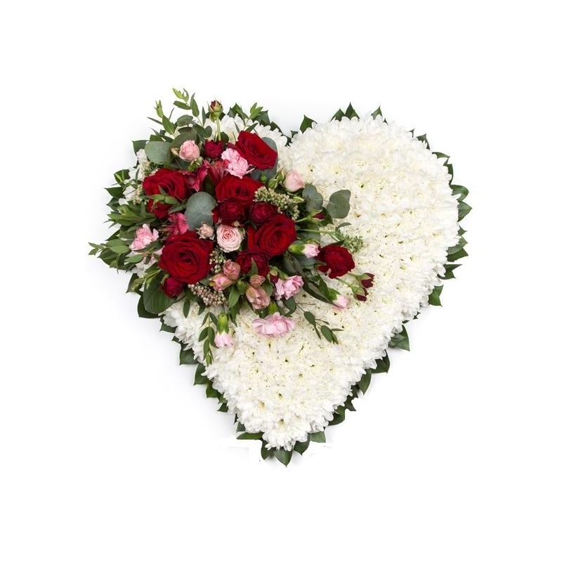 Massed Heart - same day or named day delivery - Rushes Florist