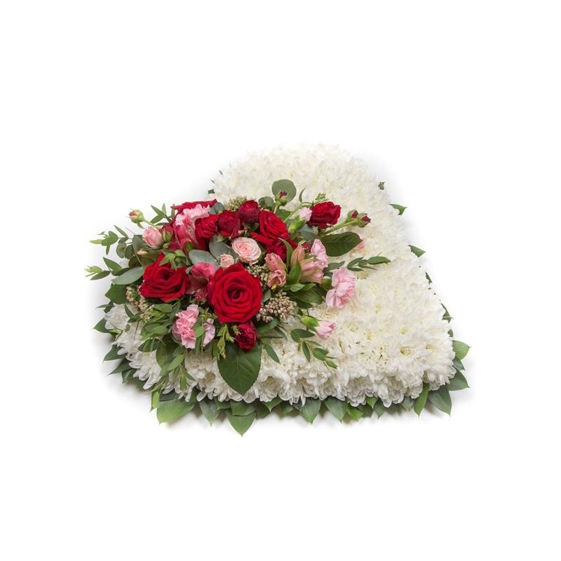 Massed Heart - same day or named day delivery - Rushes Florist