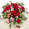 Massed Heart - same day or named day delivery - Rushes Florist