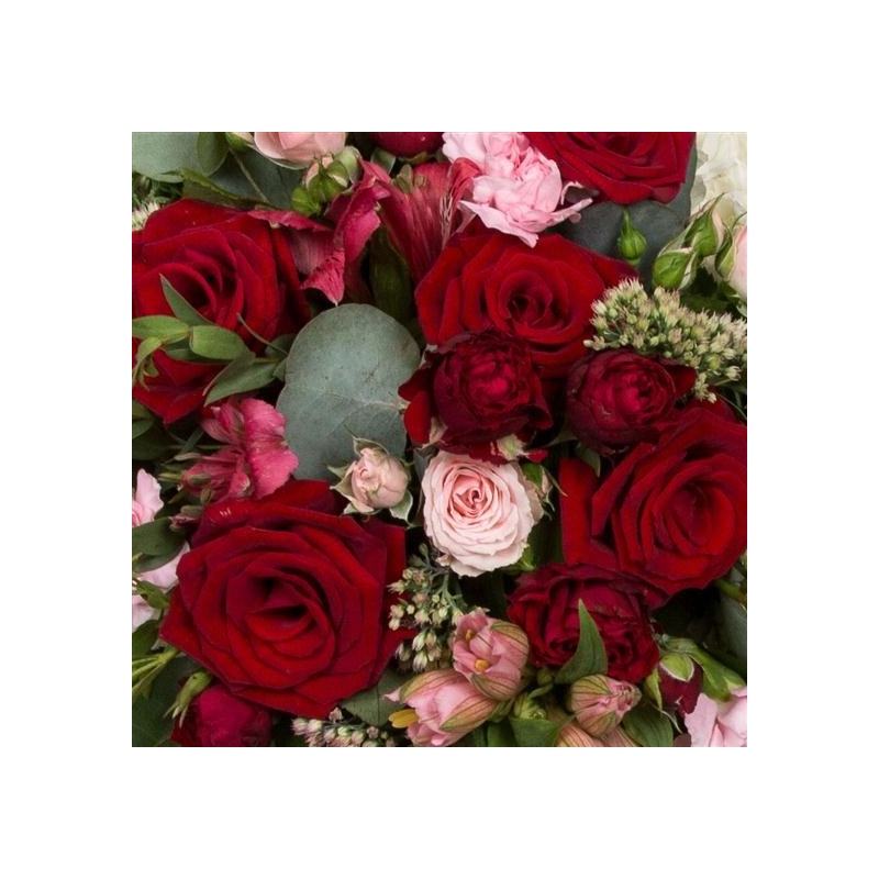 Massed Heart - same day or named day delivery - Rushes Florist