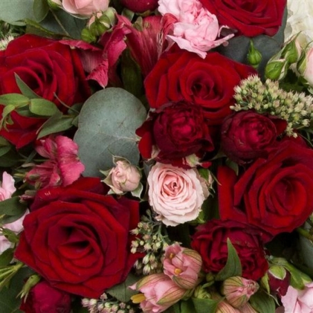Massed Heart - same day or named day delivery - Rushes Florist
