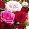 Mixed Rose Heart - same day or named day delivery - Rushes Florist